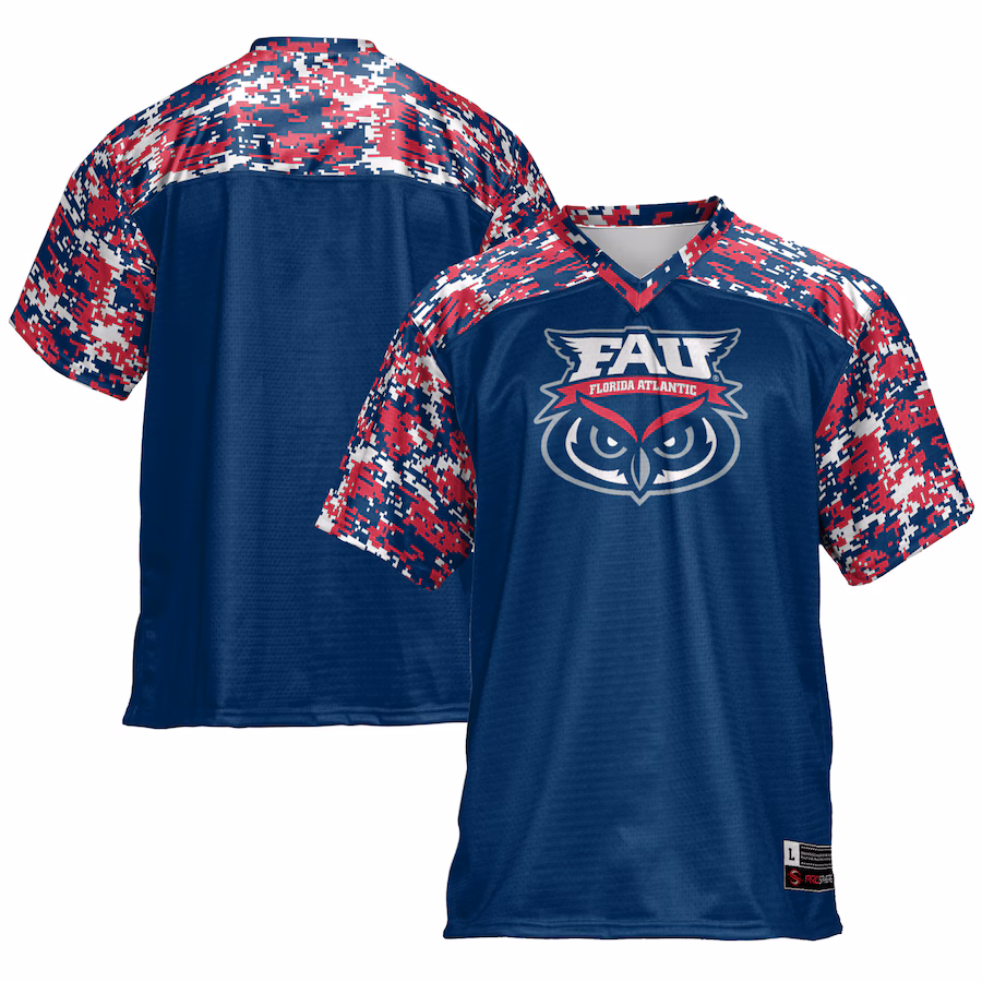 Men's GameDay Greats Navy Florida Atlantic Owls Football Jersey