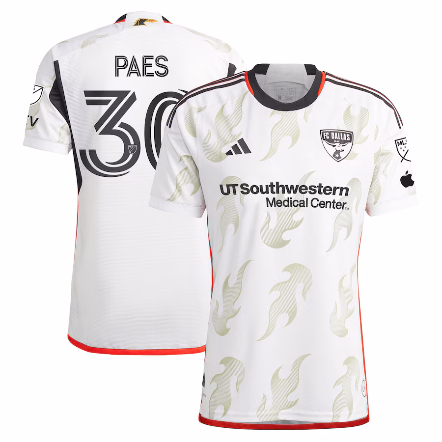 Men's FC Dallas Maarten Paes adidas White 2024 Burn Baby Burn Authentic Player Jersey