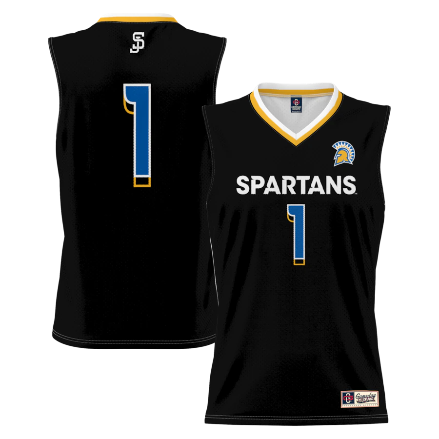 Men's GameDay Greats #1 Black San Jose State Spartans Lightweight Basketball Jersey