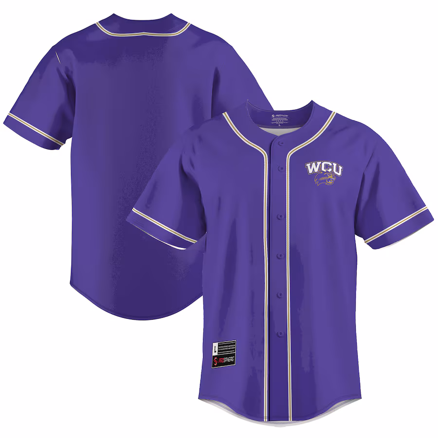 Men's GameDay Greats  Purple Western Carolina Catamounts  Lightweight Baseball Jersey