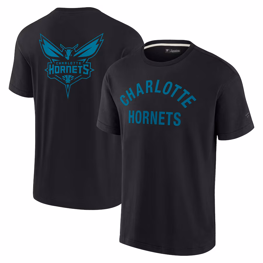 Unisex Charlotte Hornets Fanatics Black Elements Super Soft Short Sleeve T-Shirt