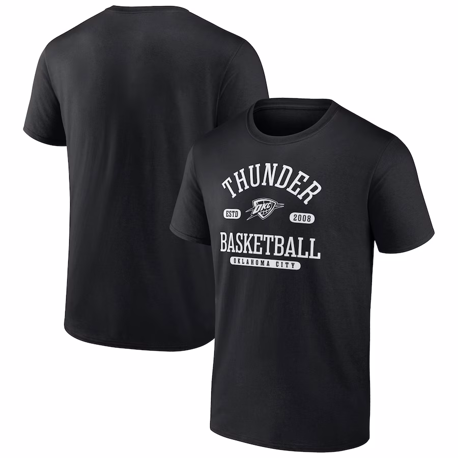 Men's Oklahoma City Thunder  Black Danger Zone T-Shirt