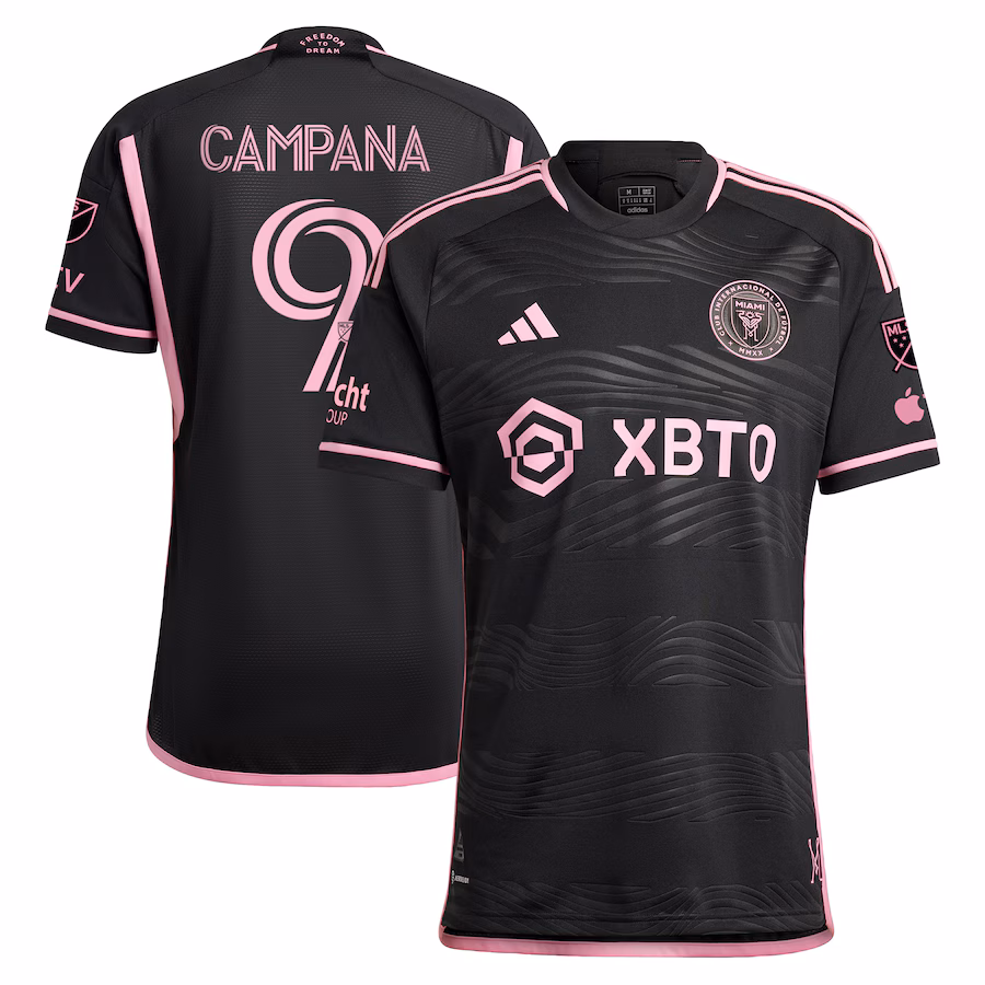 Men's Inter Miami CF Leonardo Campana adidas Black 2023 La Noche Authentic Player Jersey