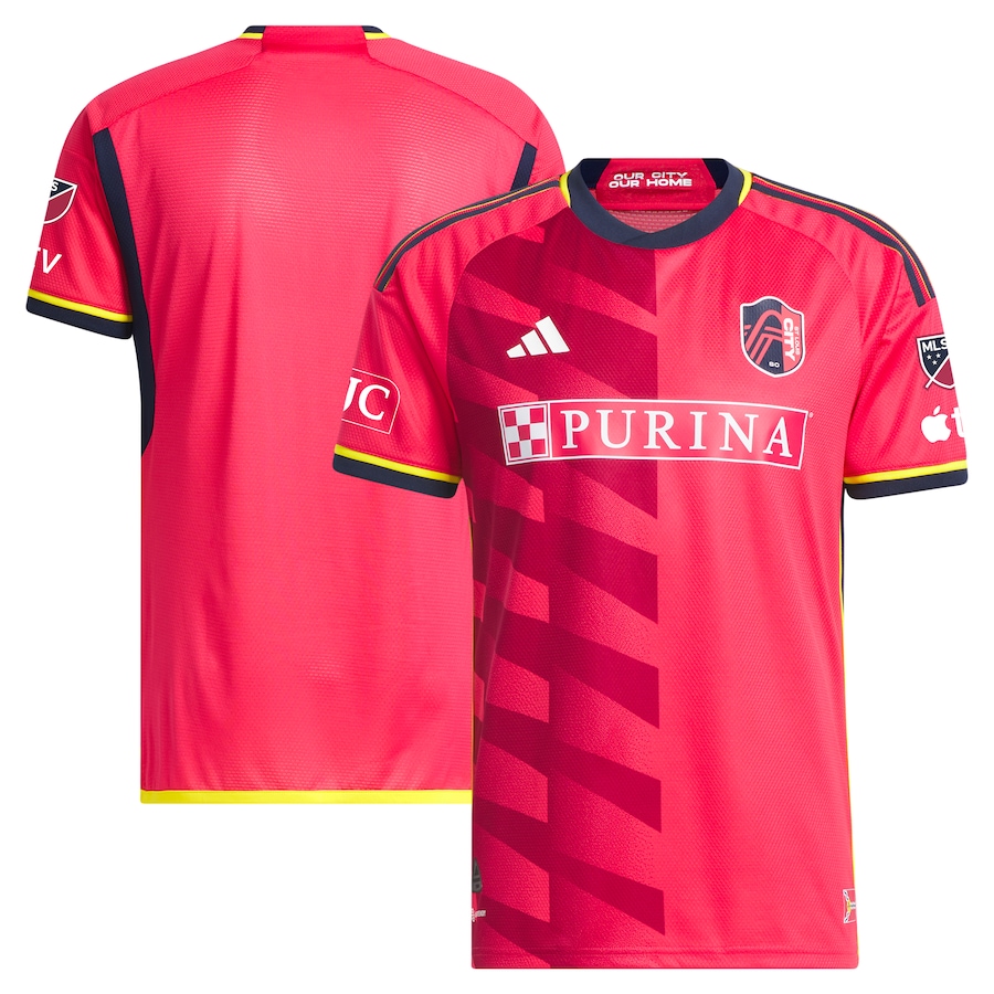 Men's St. Louis City SC adidas Red 2023 CITY Kit Authentic Jersey