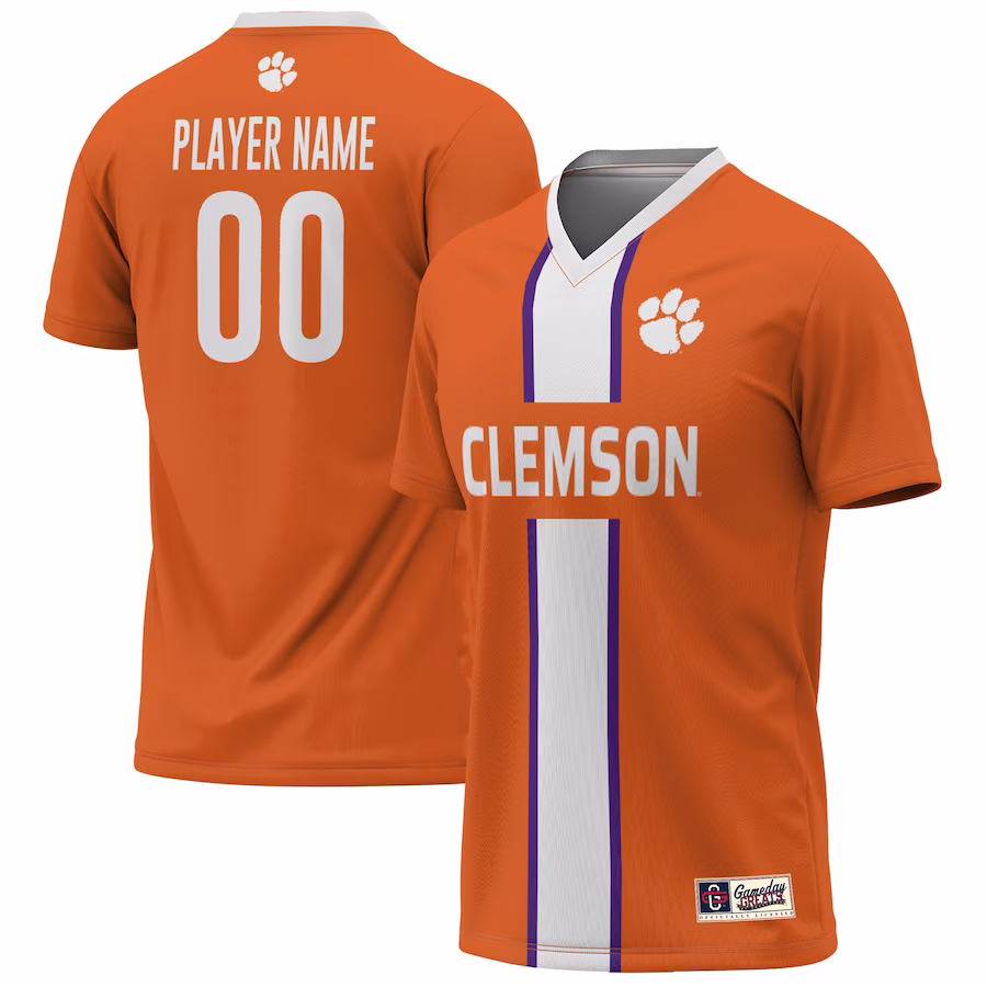 Clemson Tigers GameDay Greats Youth Lightweight Pick-A-Player NIL Men's Soccer Jersey Orange