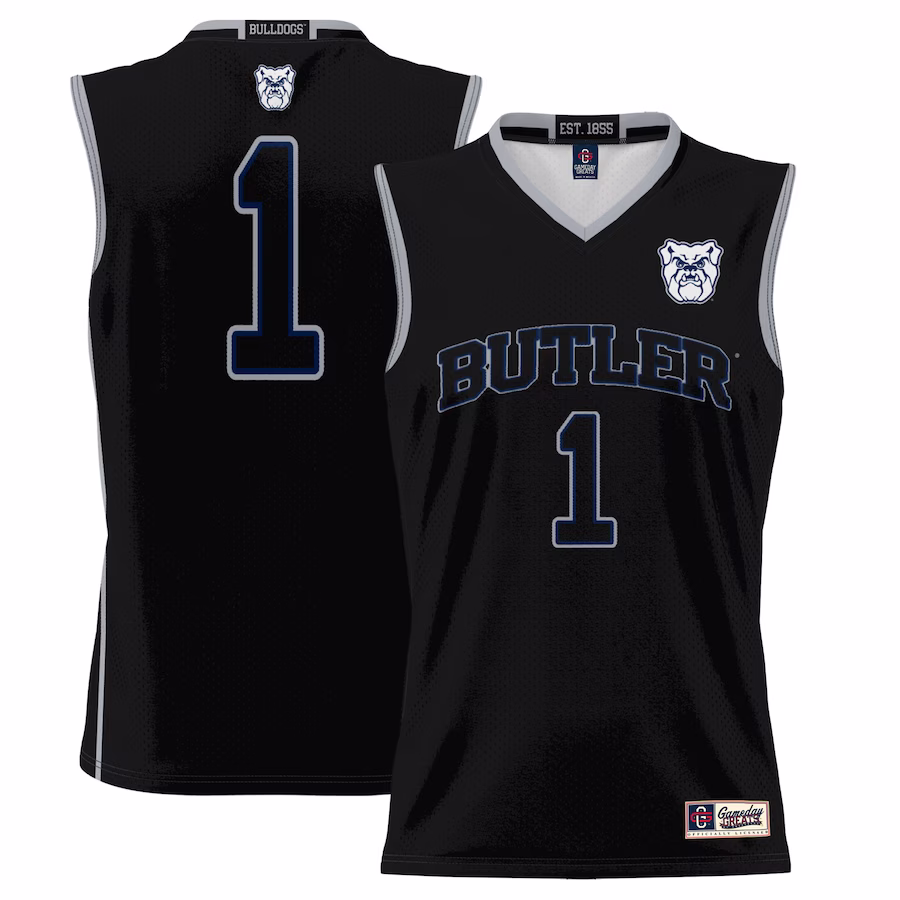 #1  Butler Bulldogs GameDay Greats  Lightweight Basketball Jersey - Black
