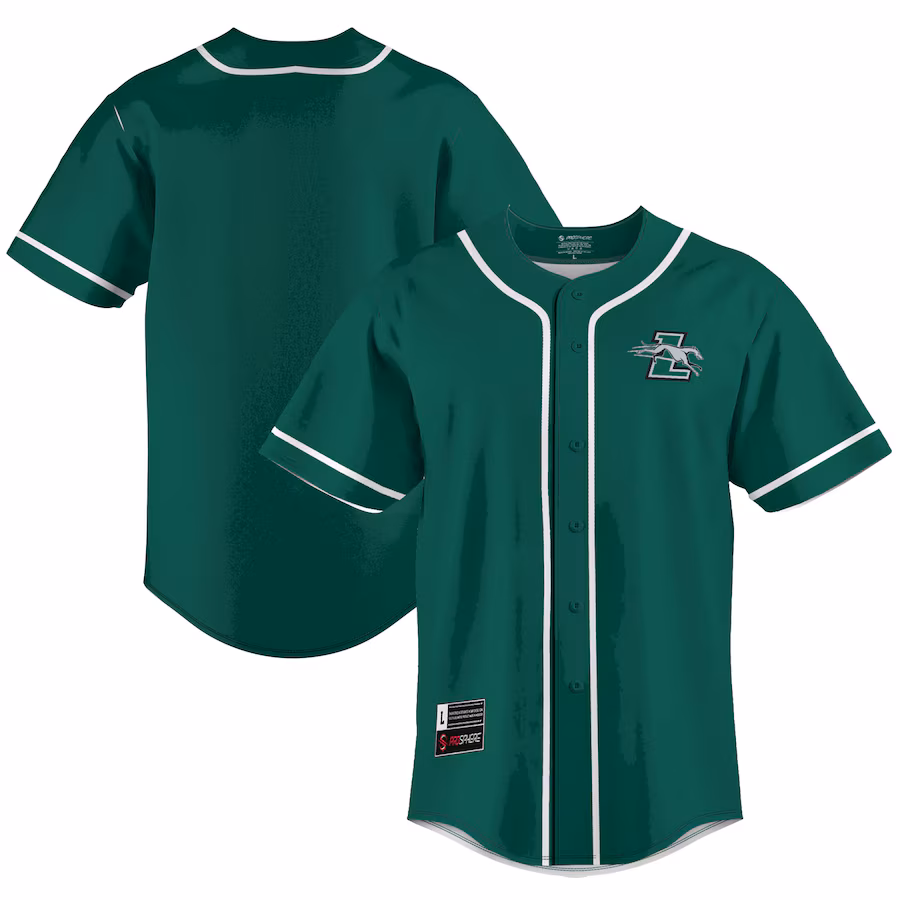 Men's GameDay Greats  Green Loyola Greyhounds  Lightweight Baseball Jersey