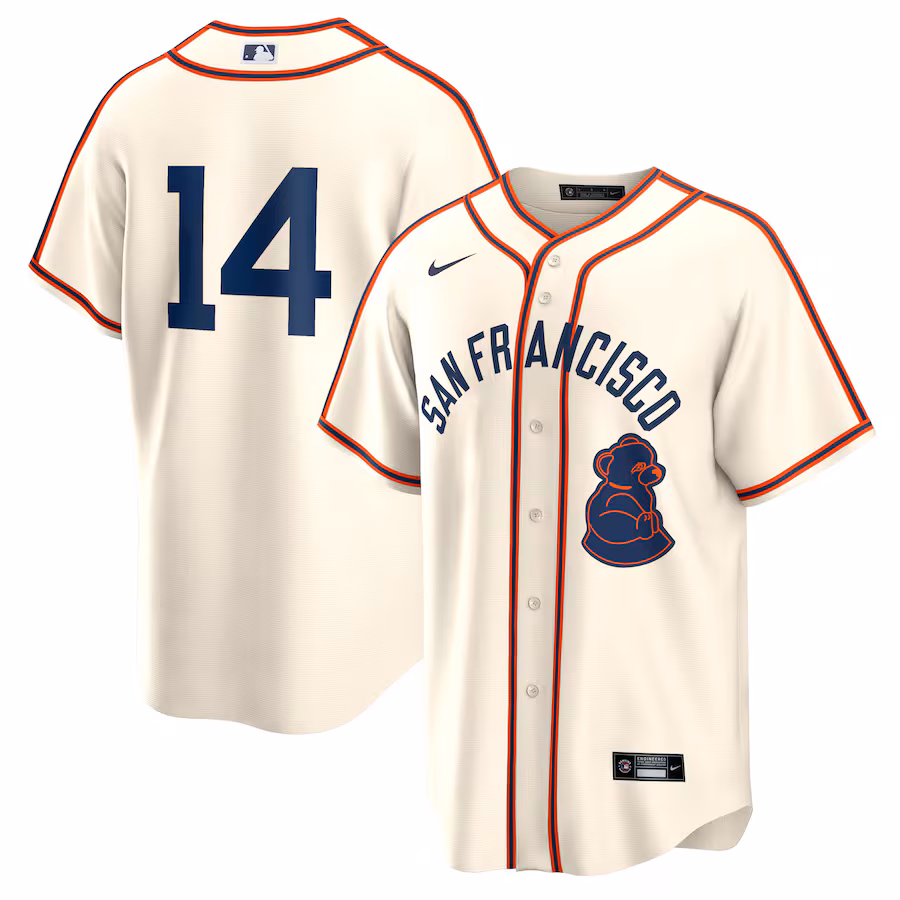 Men's San Francisco Giants Patrick Bailey Nike Cream 2024 Rickwood Classic Replica Player Jersey