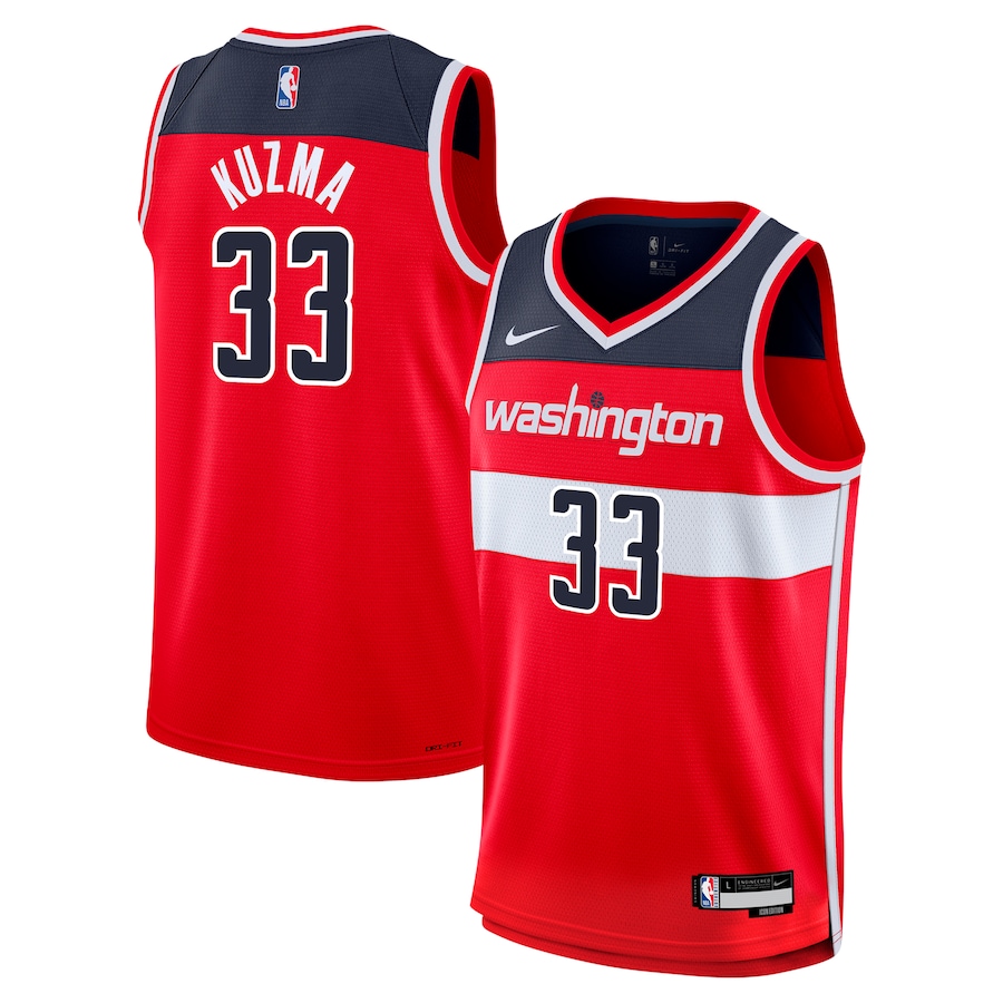 Youth Washington Wizards Kyle Kuzma Nike Red Swingman Jersey - Icon Edition