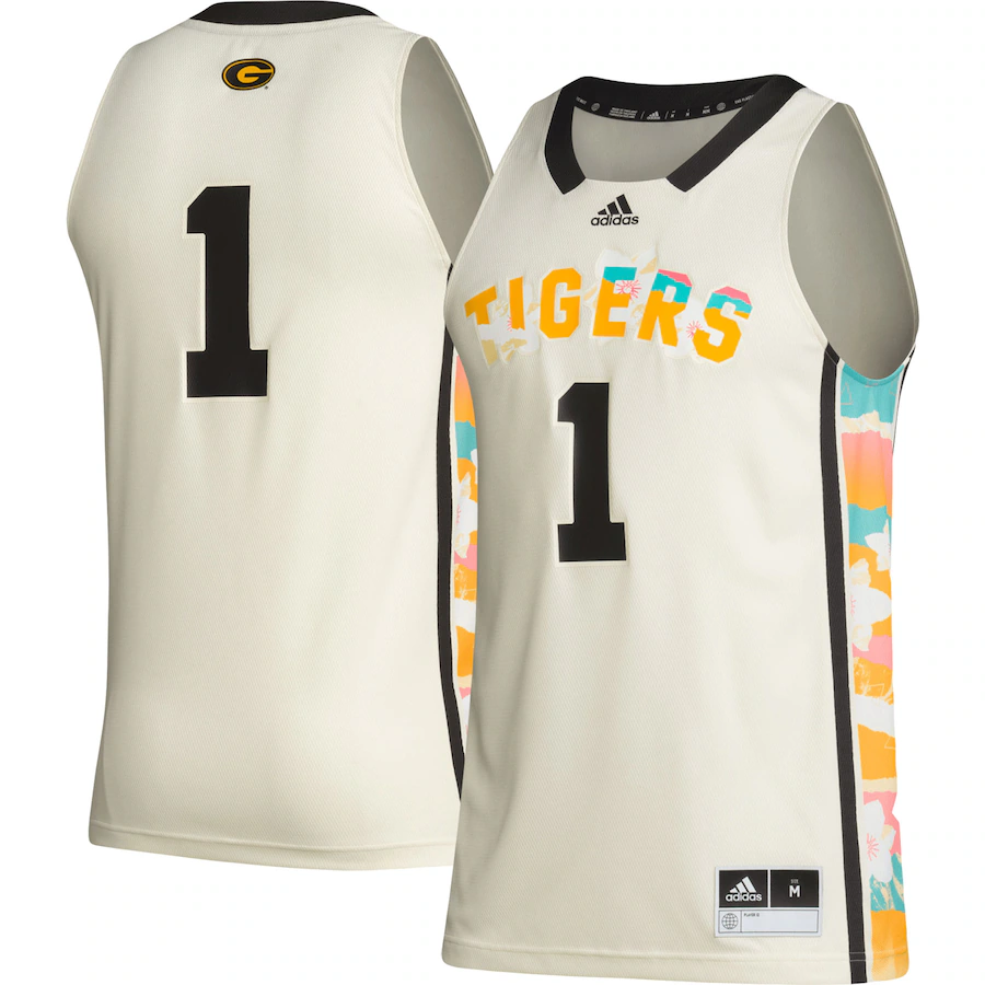 Men's adidas #1 Khaki Grambling Tigers Honoring Black Excellence Basketball Jersey