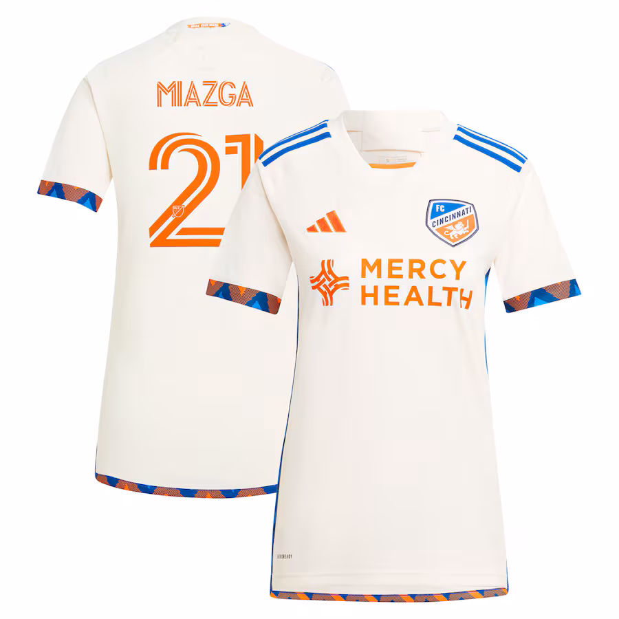 Women's FC Cincinnati Matt Miazga adidas White 2024 The Canvas Kit Replica Player Jersey