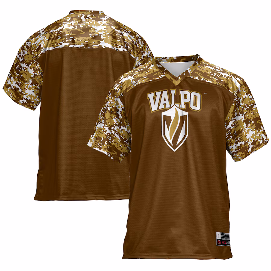 Men's GameDay Greats Brown Valparaiso Beacons Football Jersey