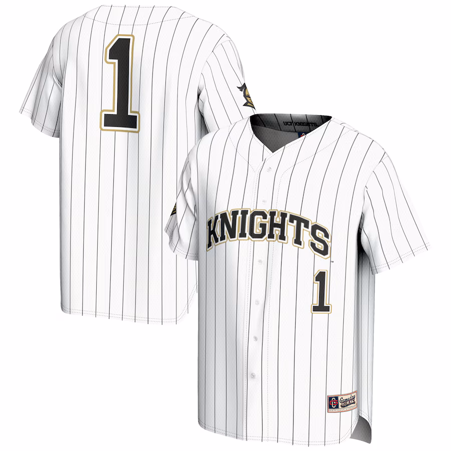 Men's GameDay Greats #1 White UCF Knights Lightweight Baseball Jersey