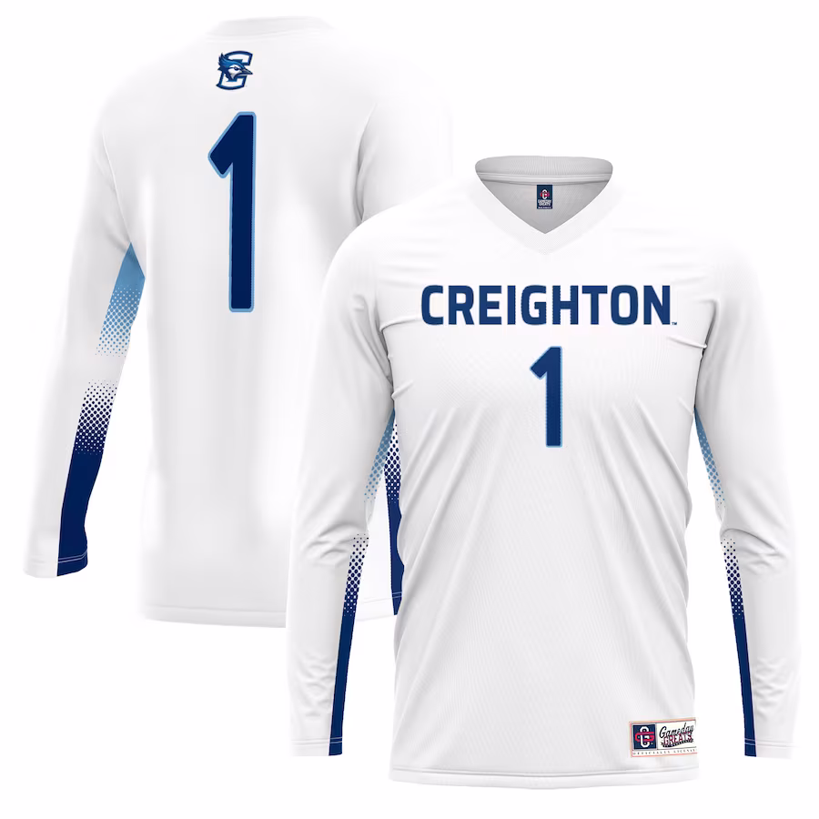 #1 Creighton Bluejays GameDay Greats Youth Lightweight Women's Volleyball Jersey - White