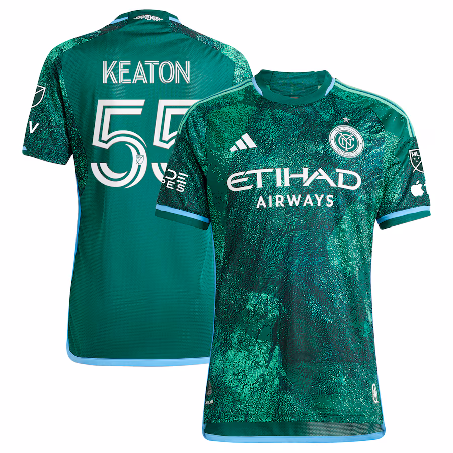 Men's New York City FC Keaton Parks adidas Green 2023 The Parks Authentic Player Jersey