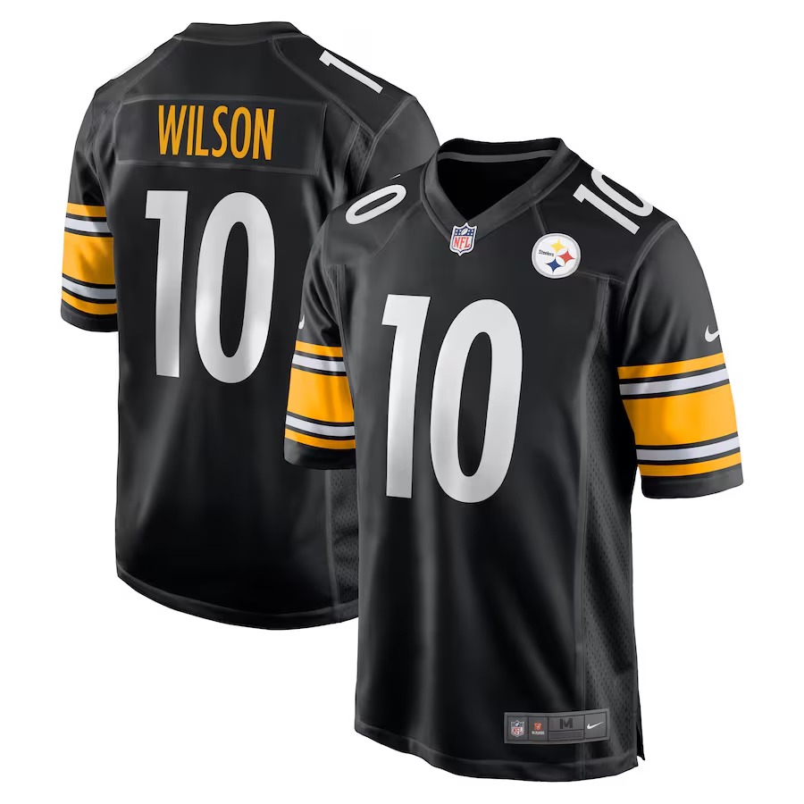 Men's Pittsburgh Steelers Roman Wilson Nike Black Game Player Jersey