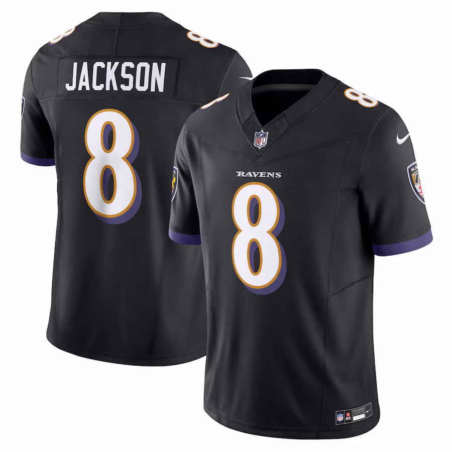 Men's Baltimore Ravens Lamar Jackson Nike Black Vapor F.U.S.E. Limited Jersey