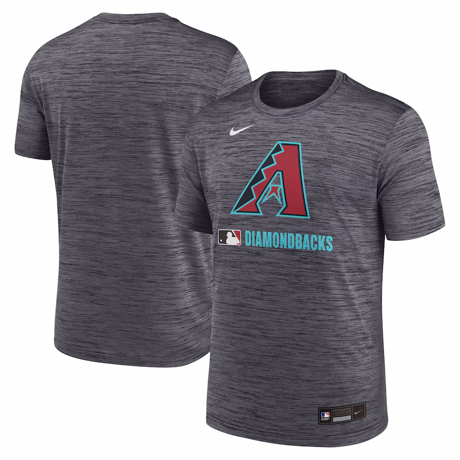 Men's Arizona Diamondbacks Nike Black Authentic Collection Velocity Performance Practice T-Shirt