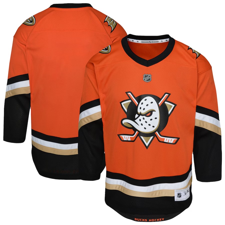 Youth Anaheim Ducks Orange Home Replica Jersey