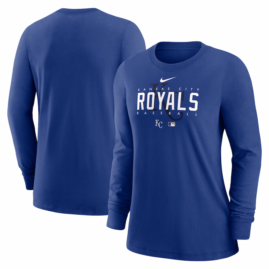Women's Kansas City Royals Nike Royal Authentic Collection Legend Performance Long Sleeve T-Shirt