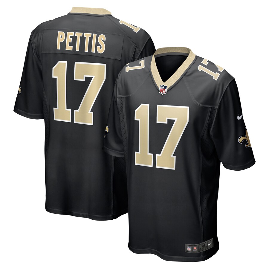 Men's New Orleans Saints Dante Pettis Nike Black Game Jersey