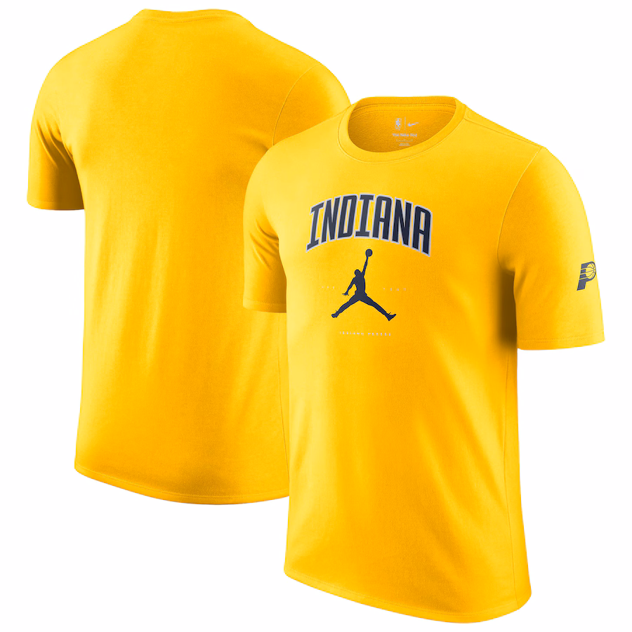 Unisex Indiana Pacers Jordan Brand Gold Essential Cities T-Shirt