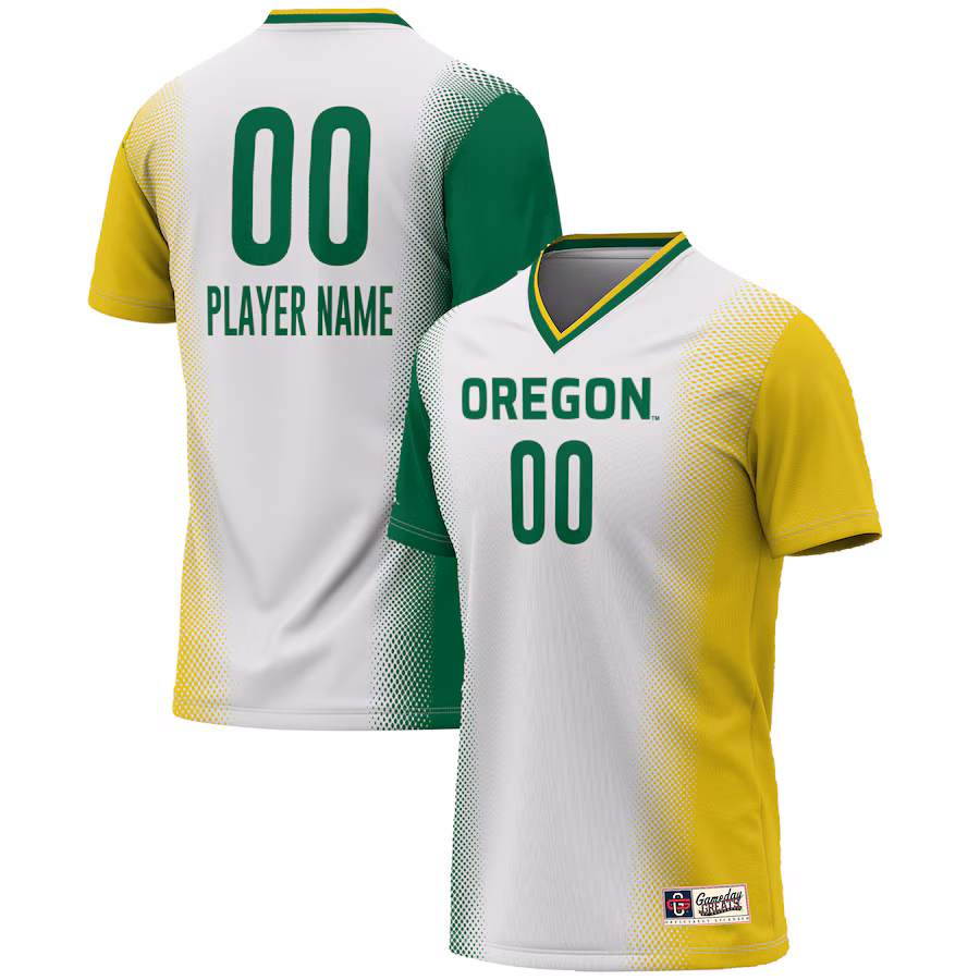 Oregon Ducks GameDay Greats Unisex NIL Pick-A-Player Lightweight Women's Soccer Jersey - White