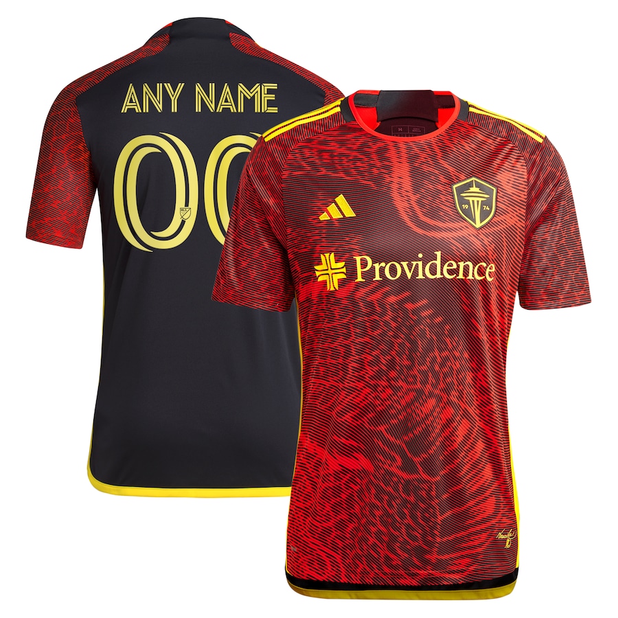 Men's Seattle Sounders FC  adidas Red 2024 The Bruce Lee Kit Replica Custom Jersey