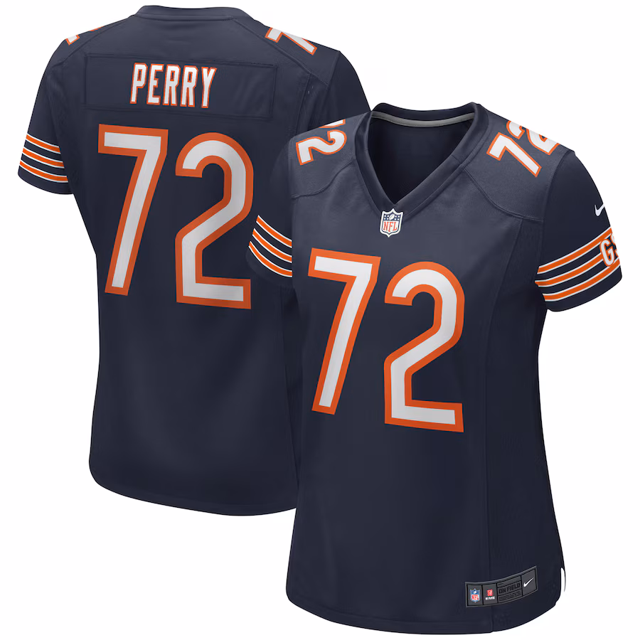 Women's Chicago Bears William Perry Nike Navy Game Retired Player Jersey