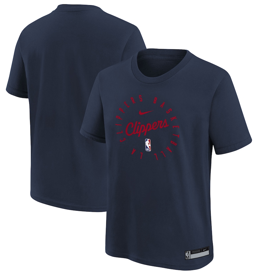 Youth LA Clippers Nike Navy Practice Legend T-Shirt