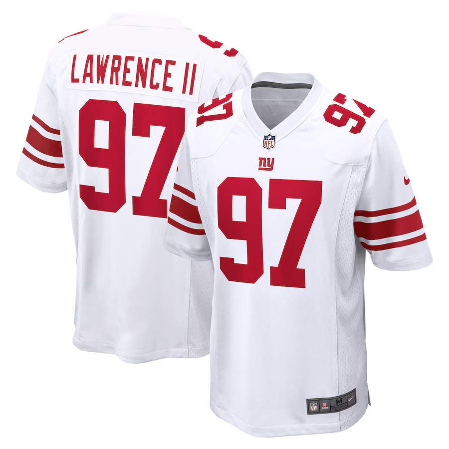 Men's New York Giants Dexter Lawrence II Nike White Game Player Jersey