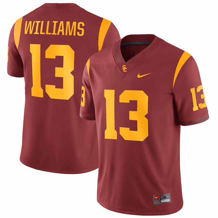 Caleb Williams USC Trojans Nike Replica Game Jersey - Cardinal