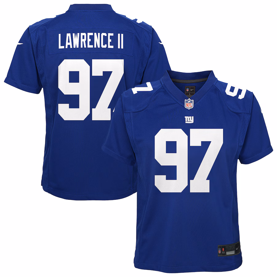 Youth New York Giants Dexter Lawrence Nike Royal Game Jersey