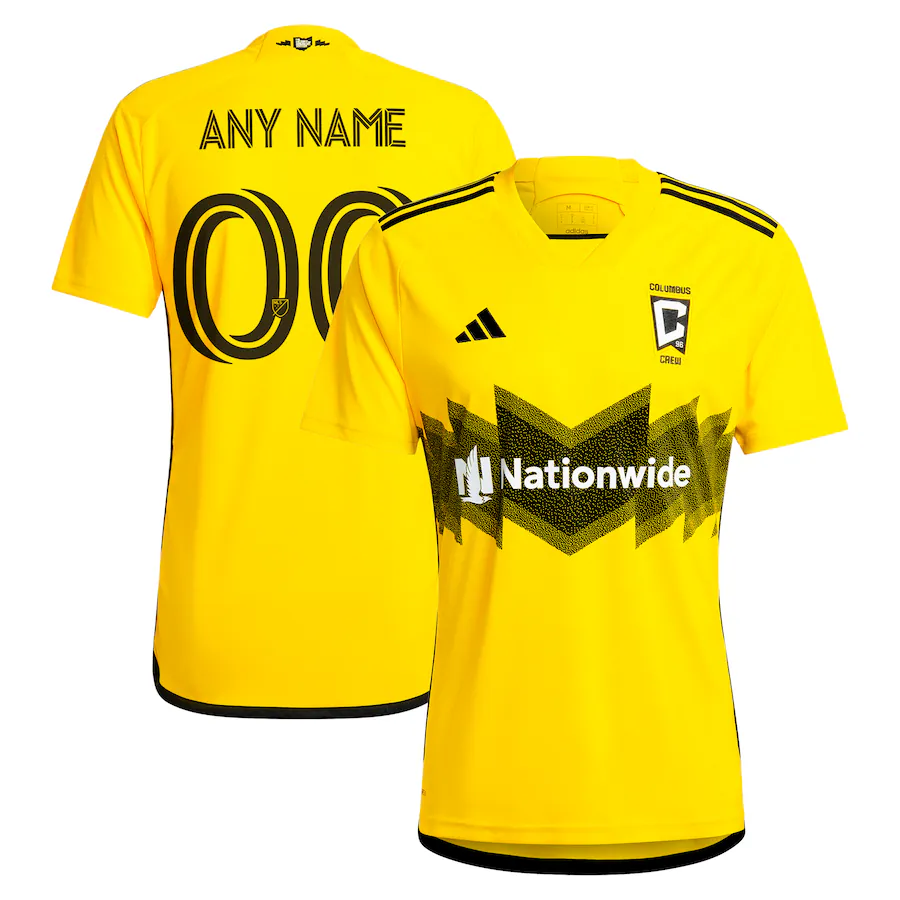 Men's Columbus Crew  adidas Yellow 2024 The Home Kit Replica Custom Jersey