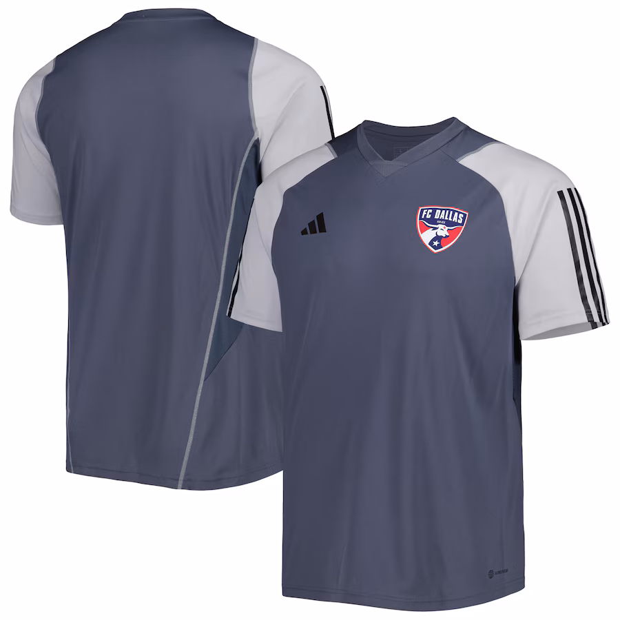 Men's FC Dallas adidas Gray 2023 On-Field Training Jersey