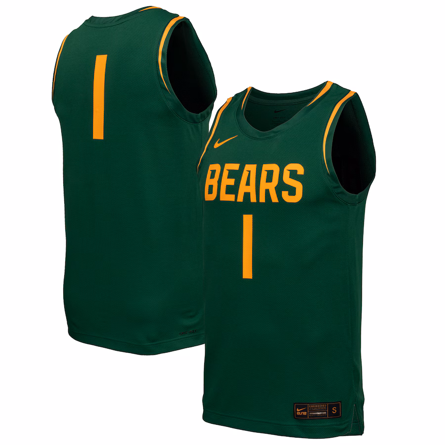 Men's Nike  Green Baylor Bears  Replica Basketball Jersey