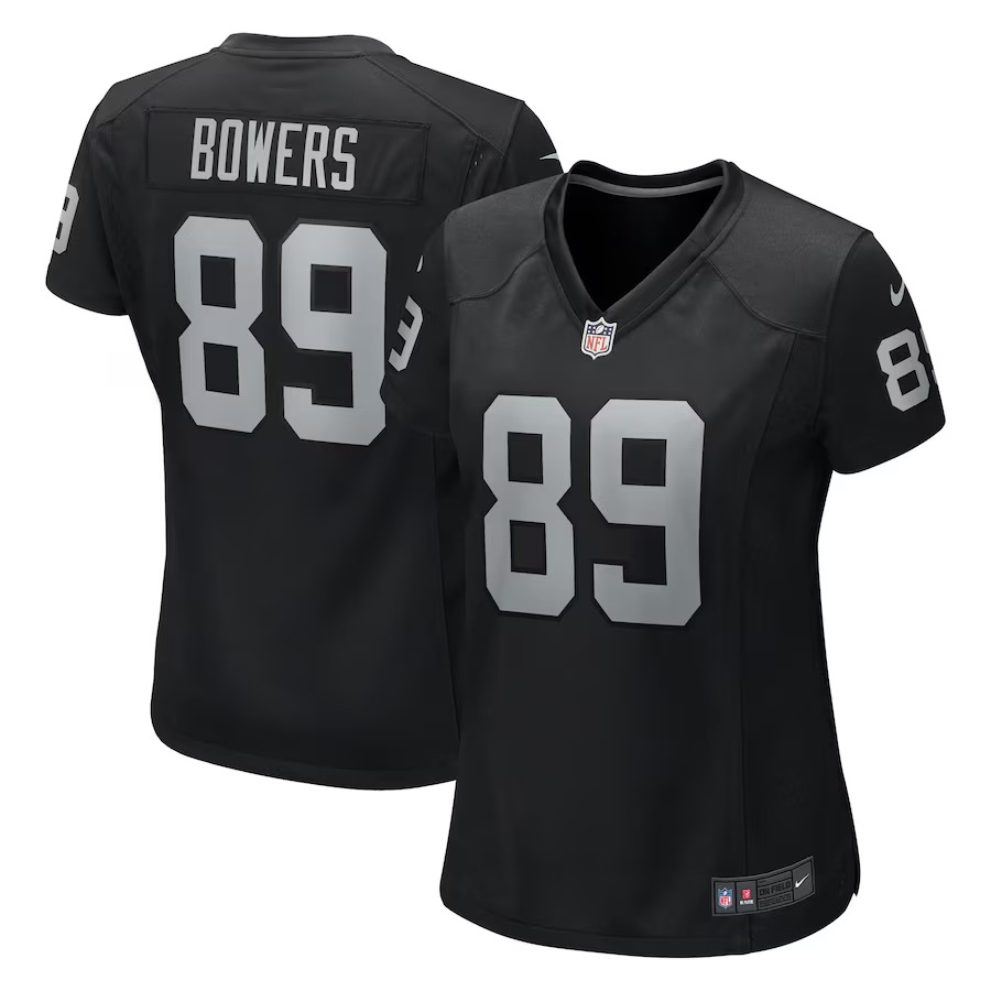 Women's Las Vegas Raiders Brock Bowers Nike  Black Team Game Jersey