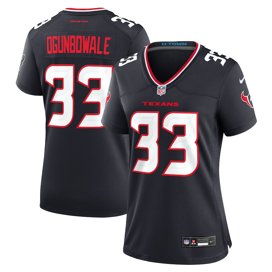 Women's Houston Texans Dare Ogunbowale Nike Navy Team Game Jersey