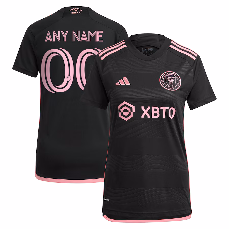 Women's Inter Miami CF adidas Black 2023 La Noche Replica Custom Jersey