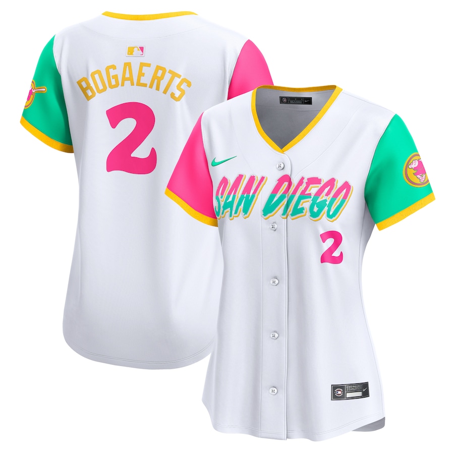 Women's San Diego Padres Xander Bogaerts Nike White City Connect Limited Player Jersey