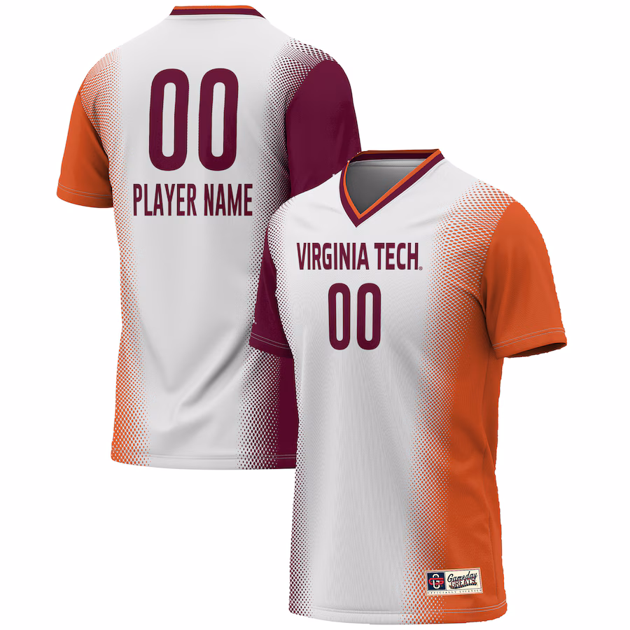 Virginia Tech Hokies GameDay Greats Youth NIL Pick-A-Player Lightweight Women's Soccer Jersey - White