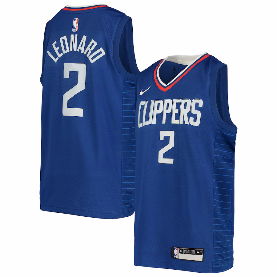Youth LA Clippers Kawhi Leonard Nike Royal Swingman Jersey - Icon Edition