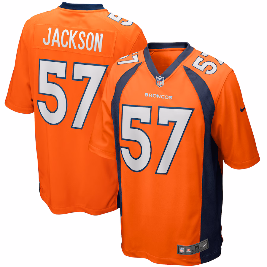 Men's Denver Broncos Tom Jackson Nike Orange Game Retired Player Jersey