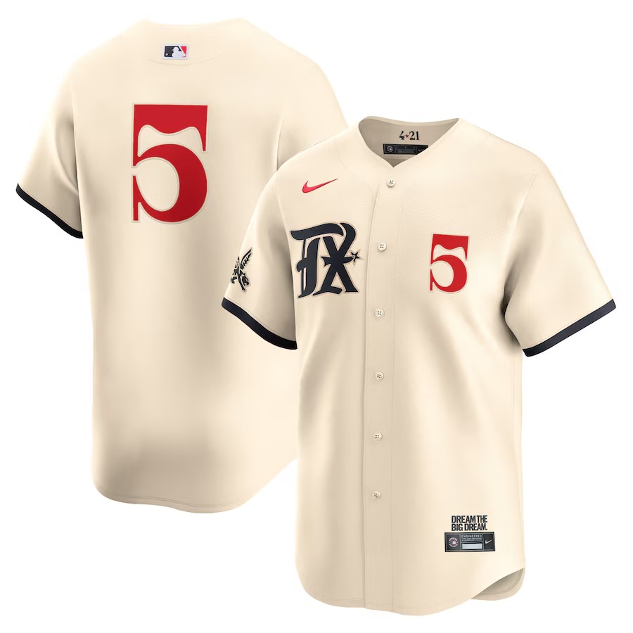 Men's Texas Rangers Corey Seager Nike Natural City Connect Limited Player Jersey - Ujersey Shop