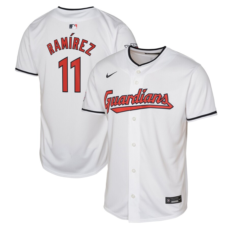 Youth Cleveland Guardians Jose Ramirez Nike White Home Limited Player Jersey - Ujersey Shop