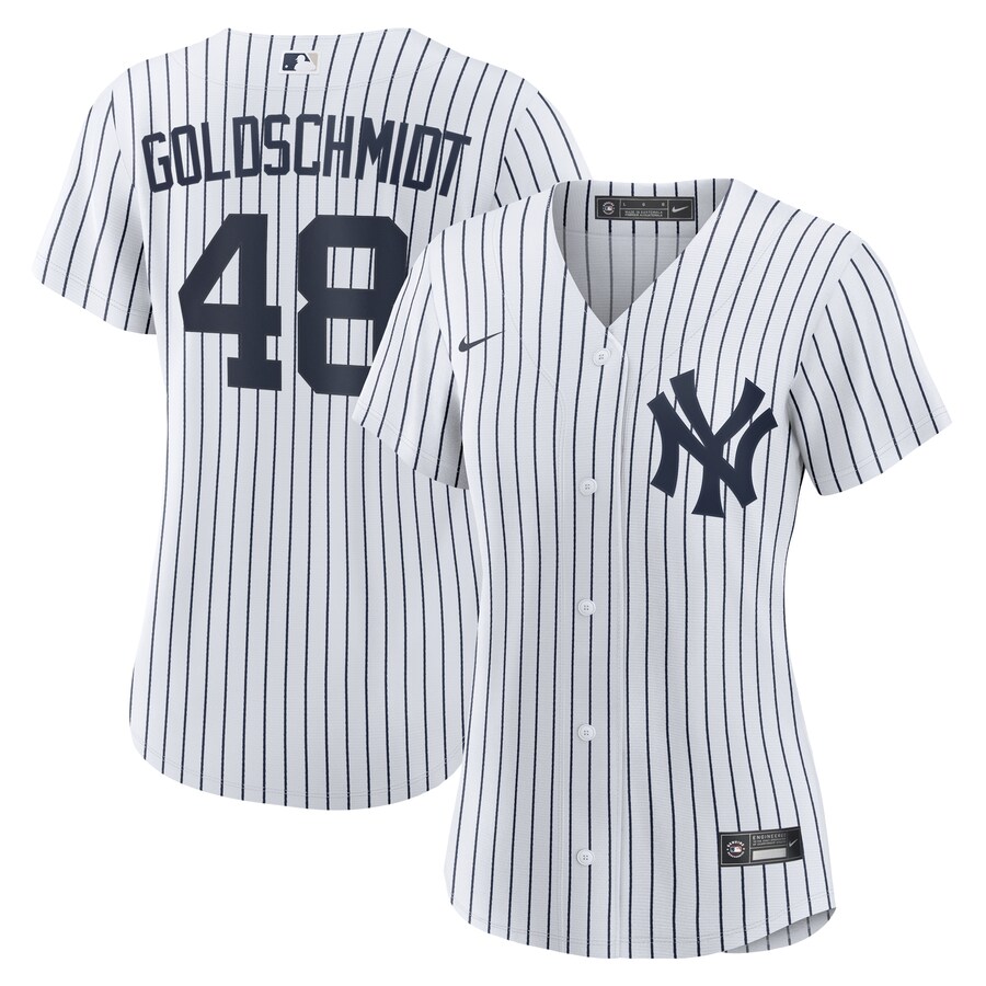 Women's New York Yankees Paul Goldschmidt Nike White Home Replica Jersey - Ujersey Shop