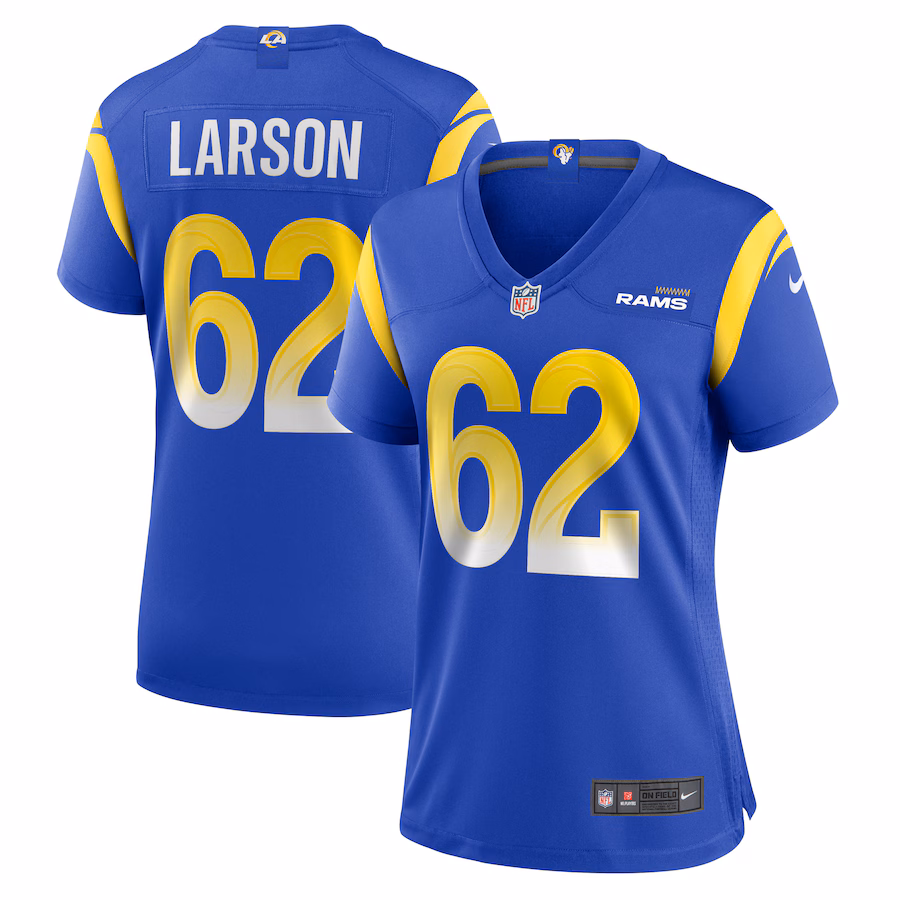 Women's Los Angeles Rams Blake Larson Nike  Royal Game Jersey - Ujersey Shop