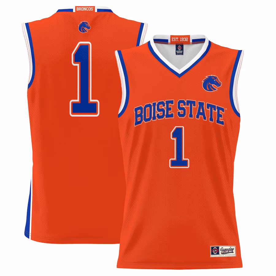 #1 Boise State Broncos GameDay Greats Youth Lightweight Basketball Jersey - Orange - Ujersey Shop