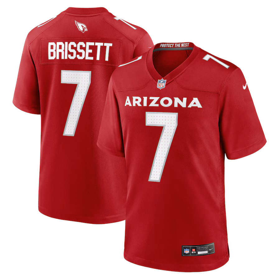 Men's Arizona Cardinals Jacoby Brissett Nike Cardinal Team Game Jersey - Ujersey Shop