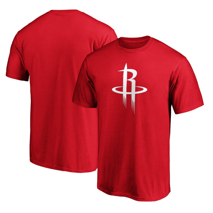 Men's Houston Rockets Red Logo T-Shirt - Ujersey Shop